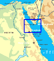 Localización de la zona en Ejipto